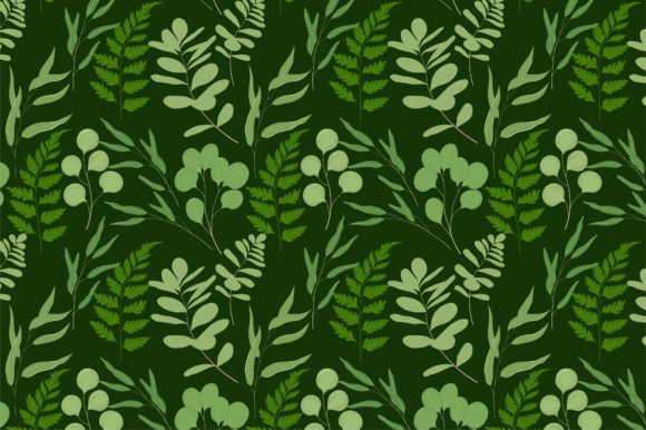 About Digital Paper Graphic Flowers Leav