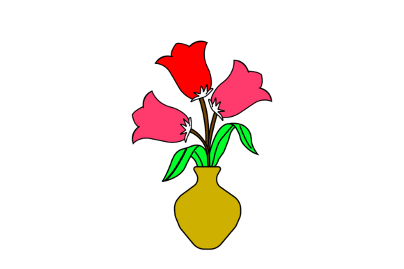 Colorful Flowers Bloom Graphics & Icons