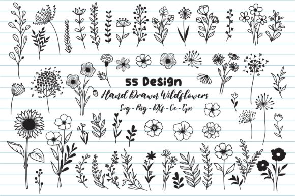 Flower Svg Bundle: Graphics for Crafts and Creative Marketing