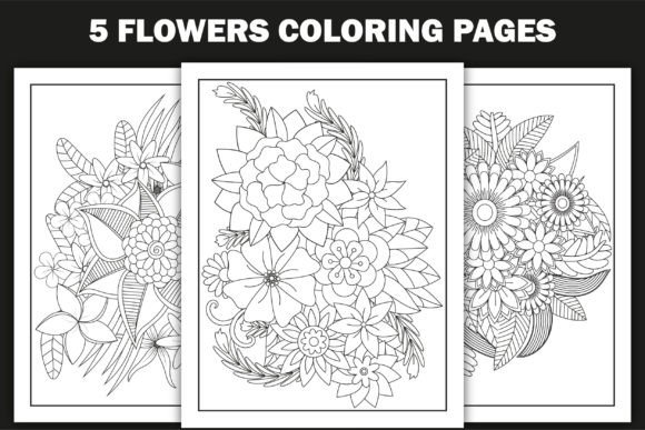 Flowers Coloring Pages Graphics Amp