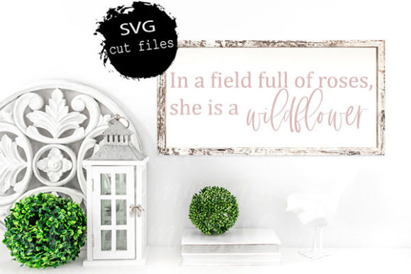 In a Field Full of Roses She is a Wild Graphics