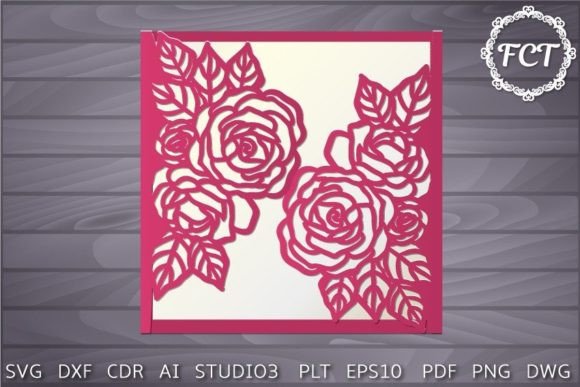 Roses Wedding Invitation Card: Graphics and Crafts