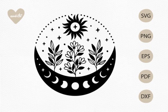 Sun and Moon SVG: Graphics for Crafts