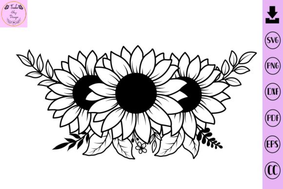Sunflower, Flower Svg, Flowers Bouquet